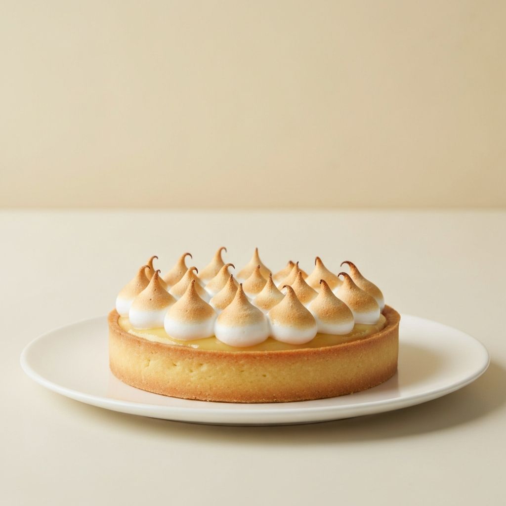 Lemon tart with meringue