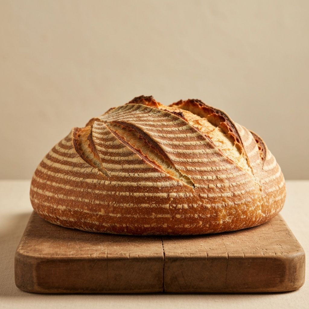 Artisan sourdough bread loaf